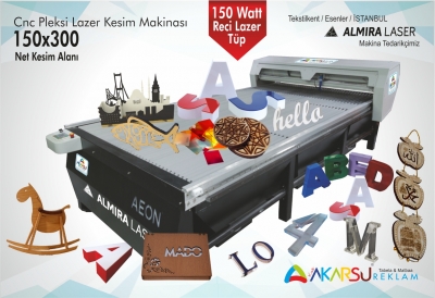 Cnc Pleksi Lazer Kesim Makinası