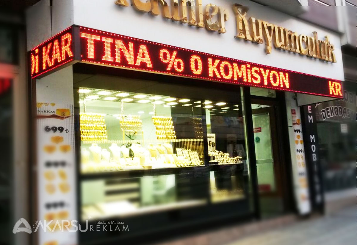 Kayan Yazı Led Tabelalar