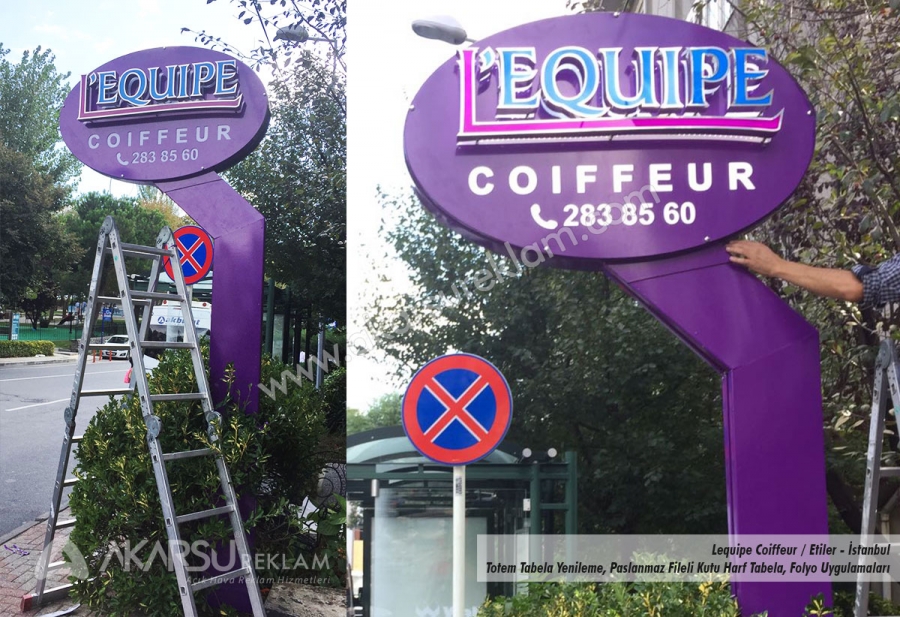 Lequipe Coiffeur / Etiler - Totem Tabela