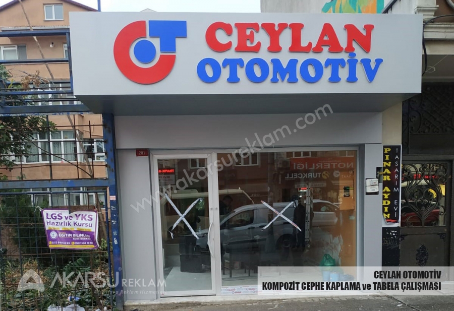 Ceylan Otomotiv - Kompozit Cephe Kaplama Ve Tabela Çalışması