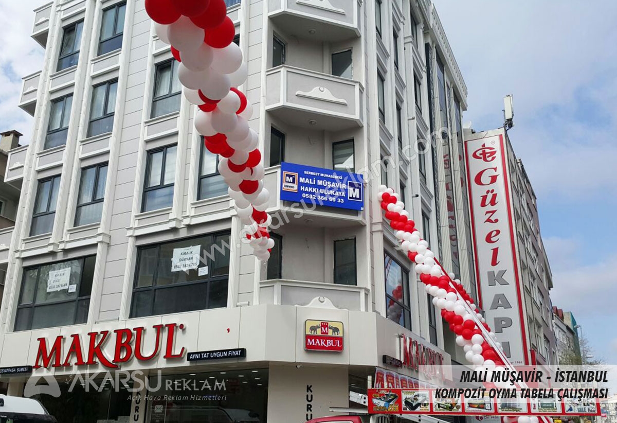 Mali Müşavir kompozit Oyma Tabela