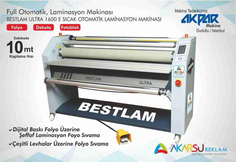 Full Otomatik Laminasyon Makinası